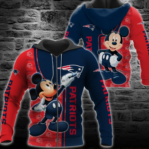 New England Patriots Mickey All Over Printed Sweater
