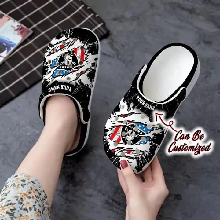 Las Vegas Raiders Personalized Limited Clog BG237