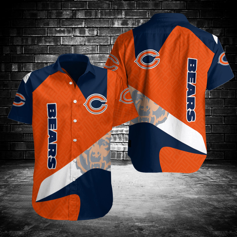 Sizing Chart for Chicago Bears Button Shirt