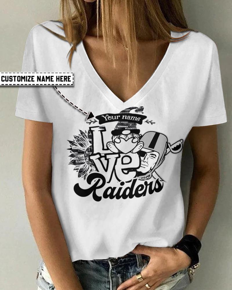 Las Vegas Raiders V-neck T-shirt