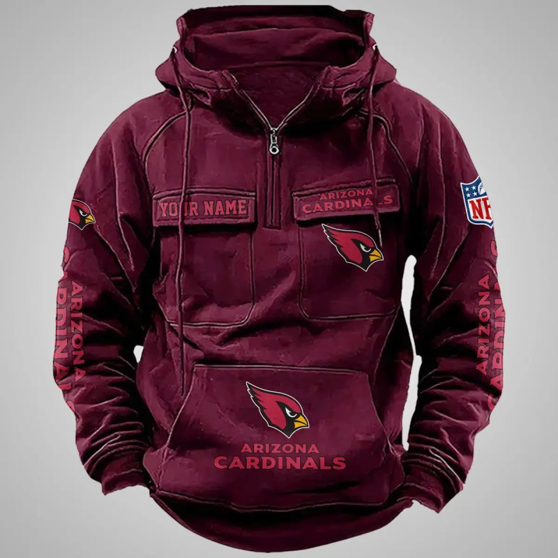 Back View of Arizona Cardinals Hoodie