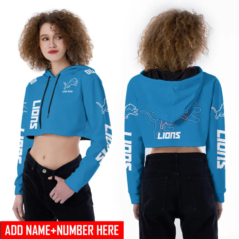 Detroit Lions Croptop Hoodie