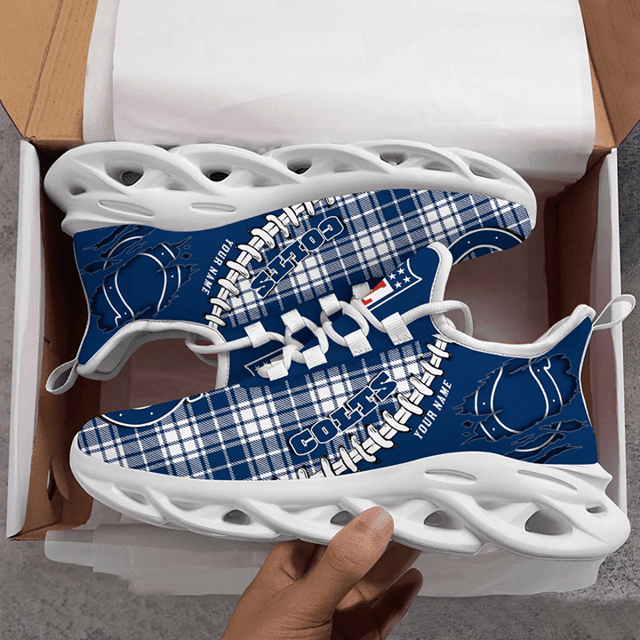 Indianapolis Colts Personalized Yezy Running Sneakers