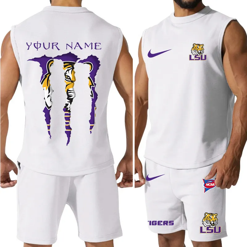LSU Tigers Tank Top and Shorts 1