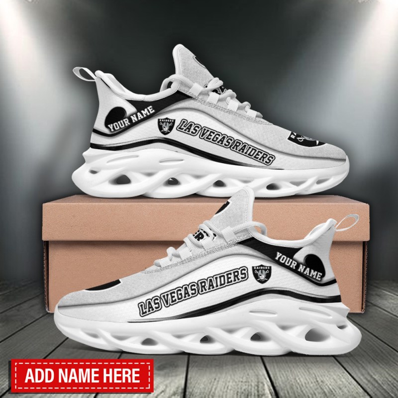 Las Vegas Raiders Personalized Yezy Running Sneakers