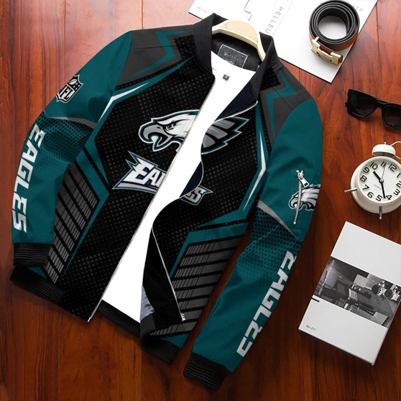 Philadelphia Eagles Bomber Jacket Detail