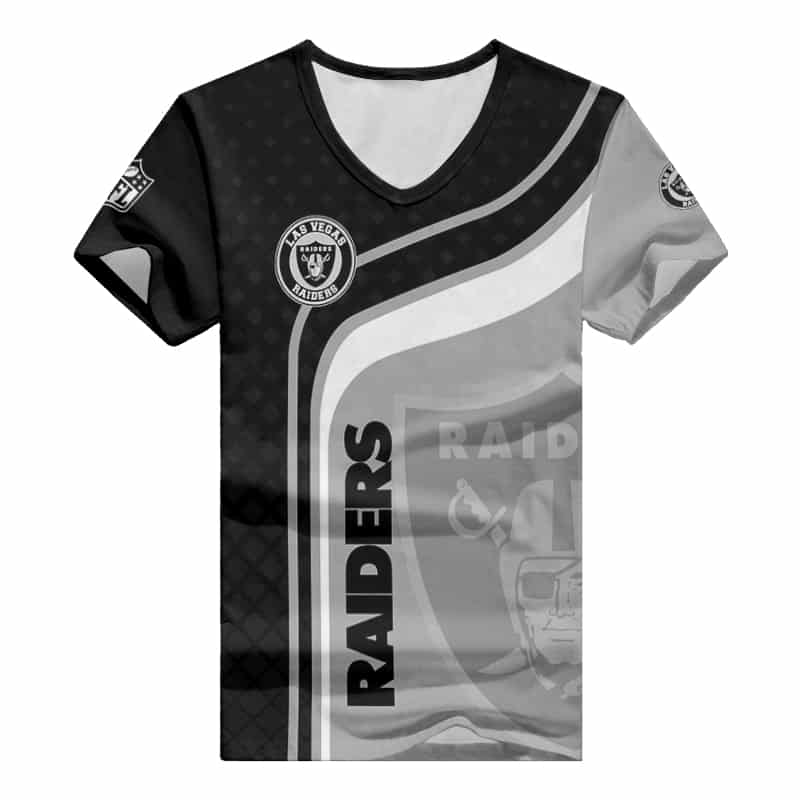 Las Vegas Raiders Personalized V-neck Women T-shirt
