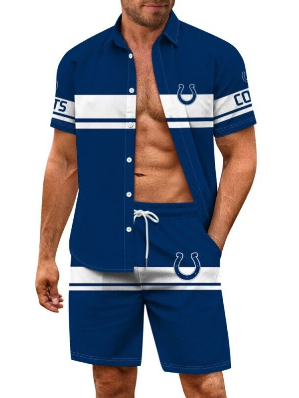 Indianapolis Colts Hawaiian Shirt and Shorts