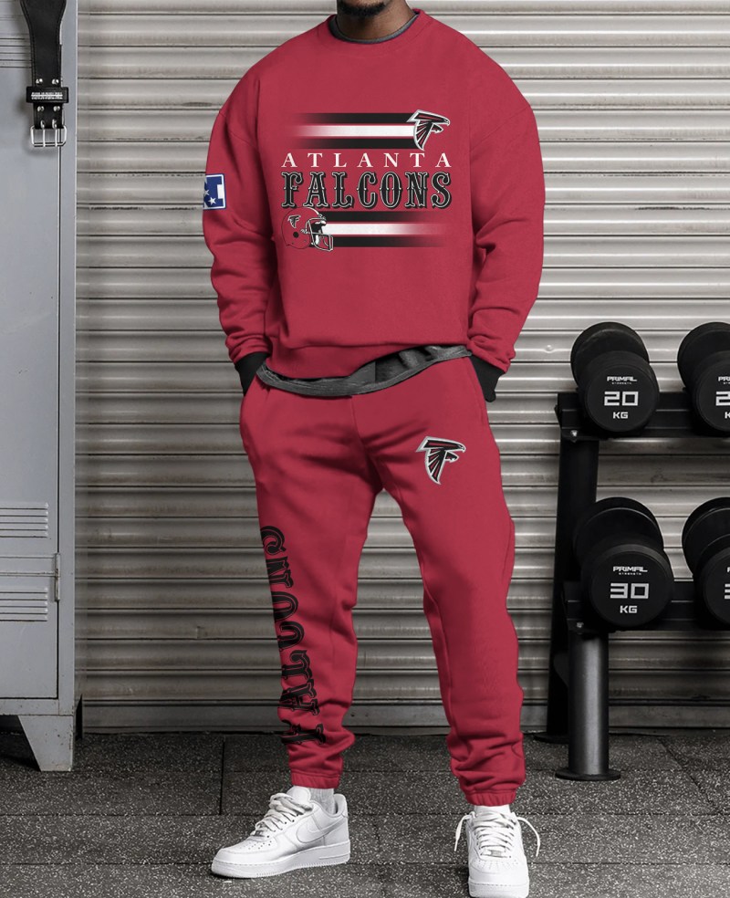 Atlanta Falcons Combo 3D Sweatsuit and Sweatpants
