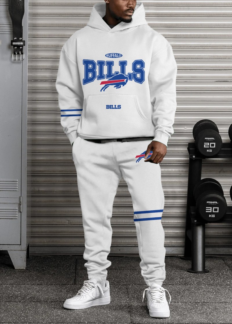 Buffalo Bills Combo Pullover Hoodie And Sweatpants