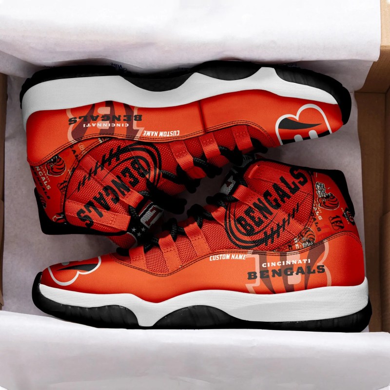 Cincinnati Bengals AJD11 Sneakers Close-up