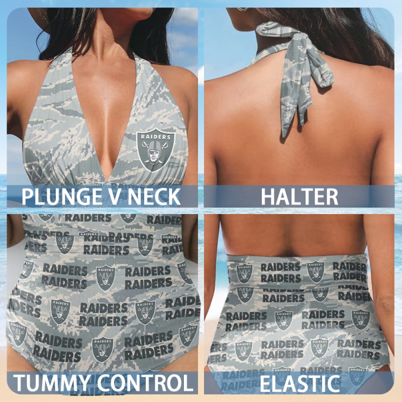 Las Vegas Raiders Swimsuit Back