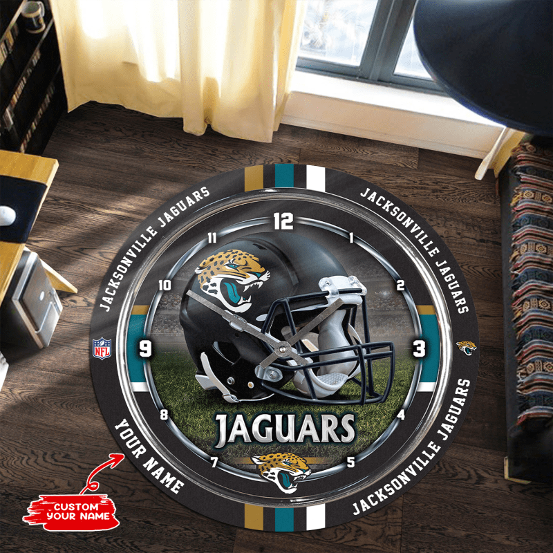 Jacksonville Jaguars Round Rug Design 2