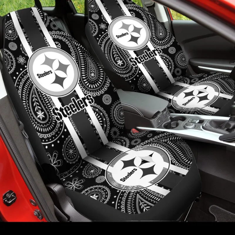 Steelers Seat Cover Mockup