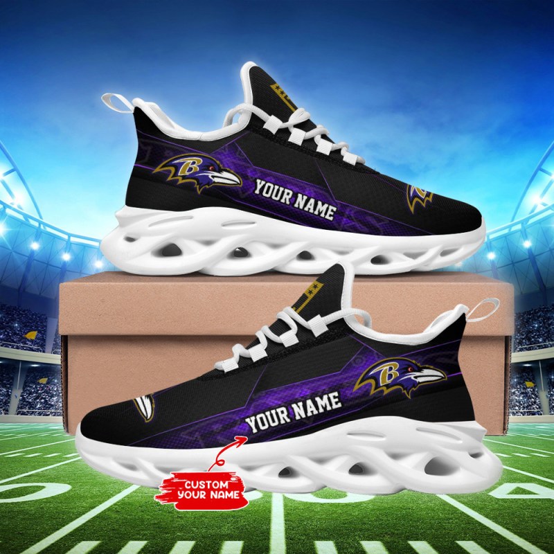 Baltimore Ravens Personalized Yezy Running Sneakers
