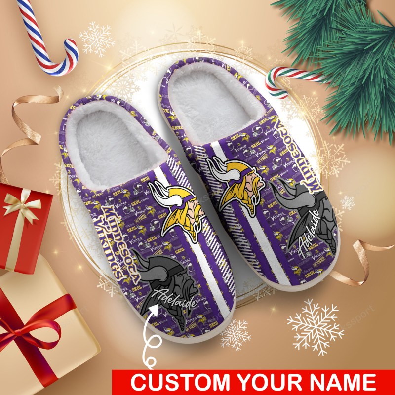 Minnesota Vikings Personalized Slipper