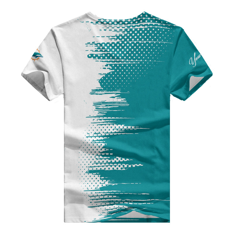 Miami Dolphins Personalized Summer V-neck Women T-shirt