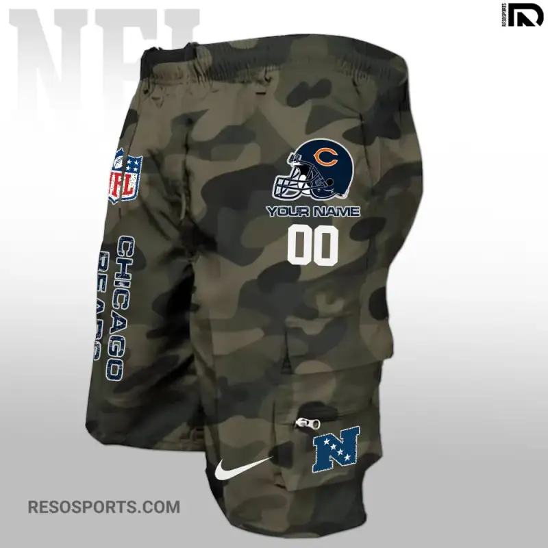 Chicago Bears Personalized Multi-Pockets Man Shorts Image 4