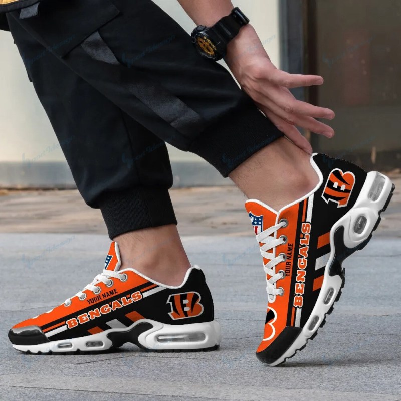 Cincinnati Bengals Personalized Plus T-N Youth Sneakers 3