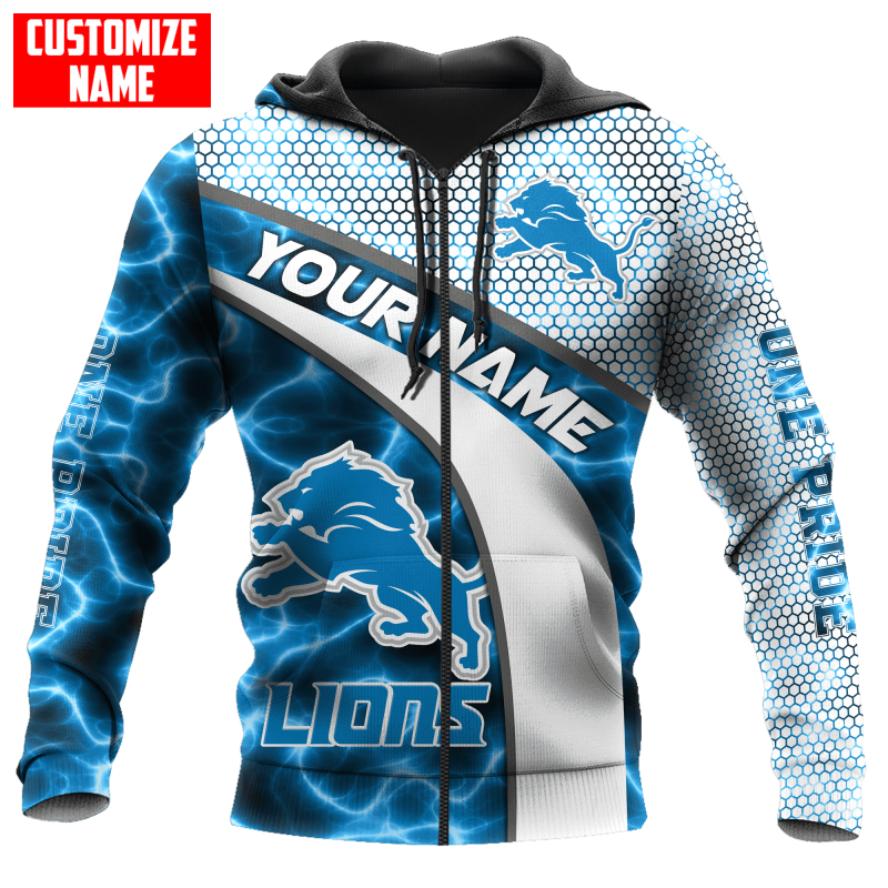 Detroit Lions Personalized All Over Printed Sweater
