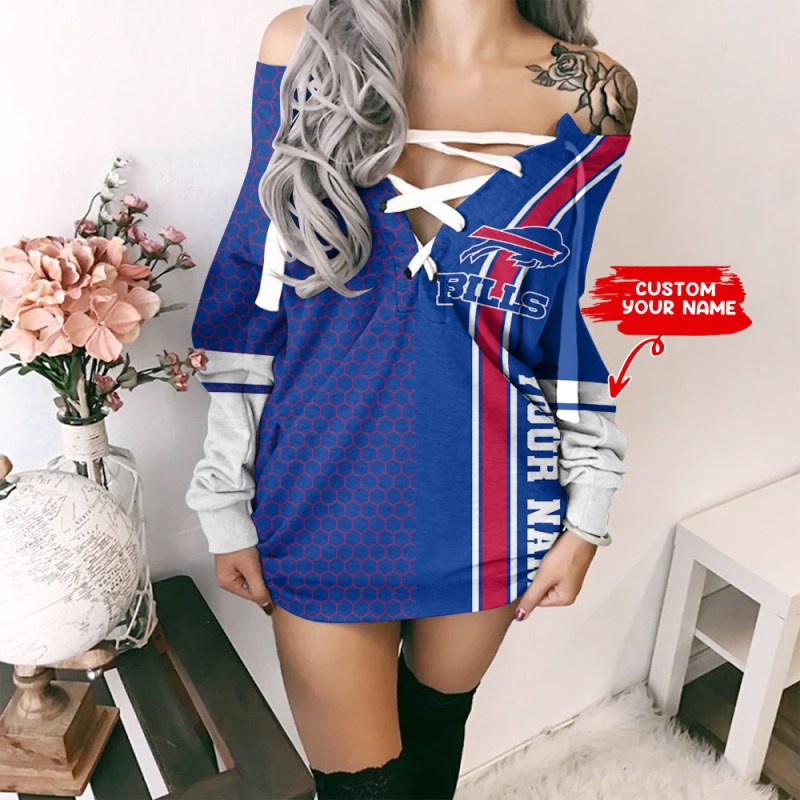Buffalo Bills Lace-Up Sweatshirt Design