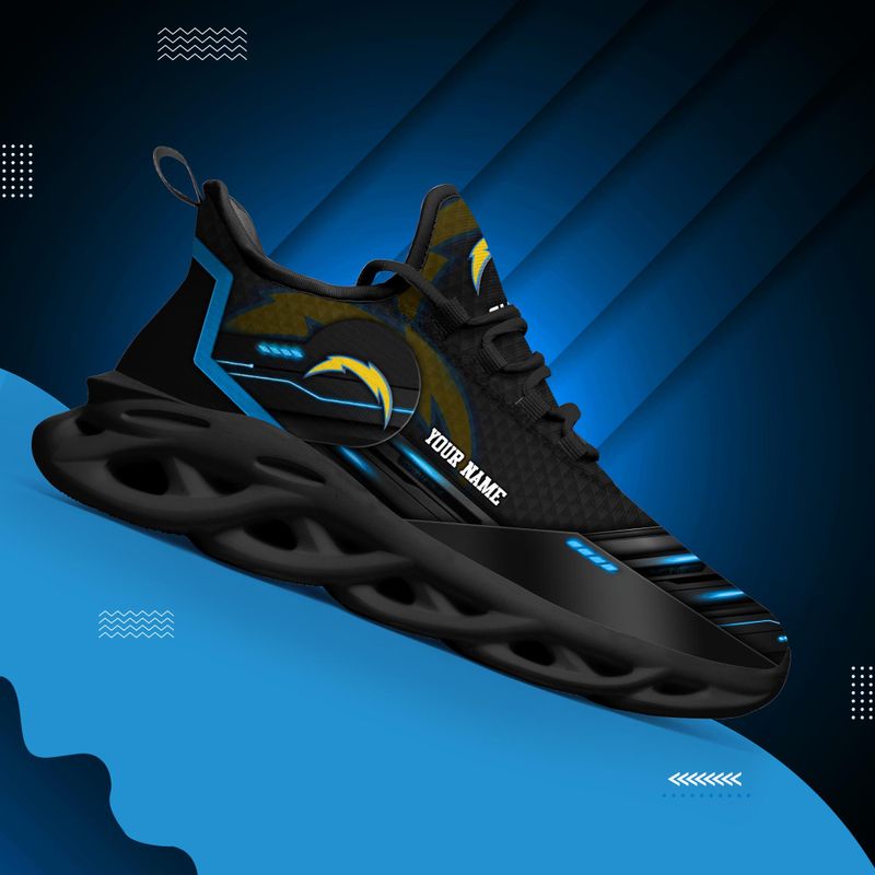 Los Angeles Chargers Personalized Yezy Running Sneakers