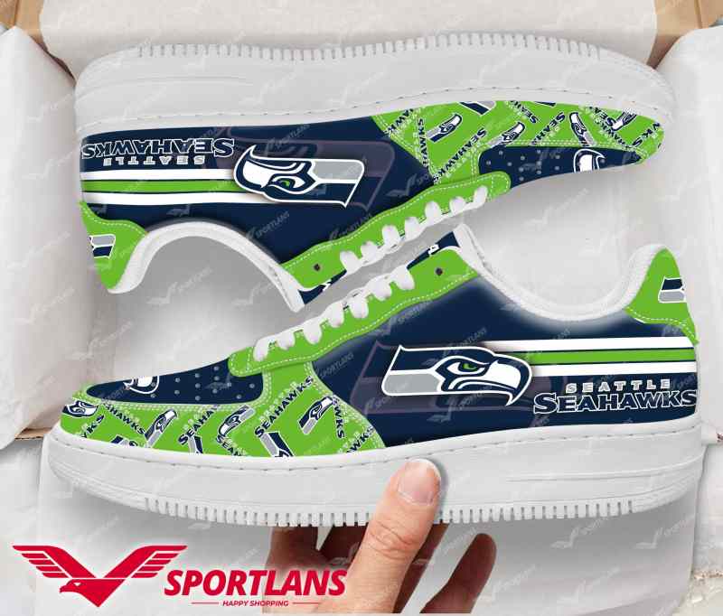 Seattle Seahawks NFL Personalized Air Force 1 Shoes