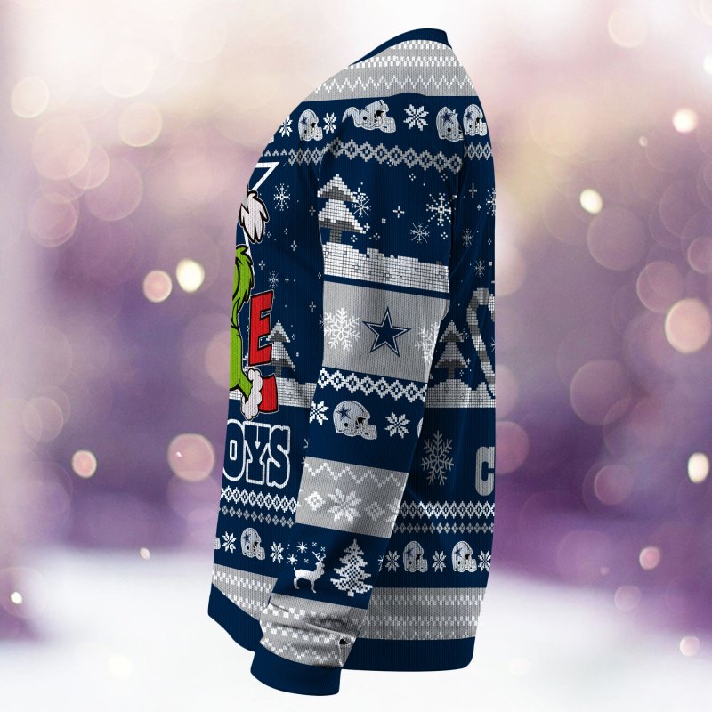 Dallas Cowboys Christmas Sweater Back View