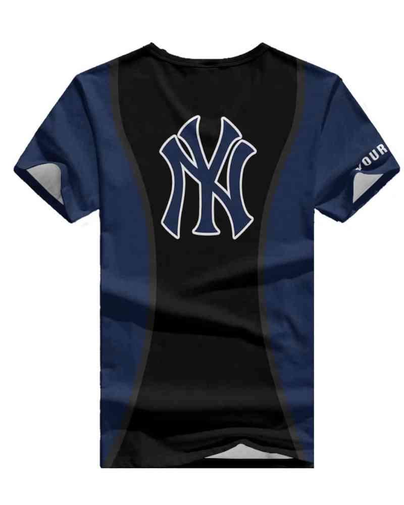 New York Yankees Personalized V-neck T-shirt for Women