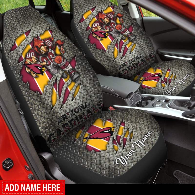 Arizona Cardinals Car Seat Covers Side View