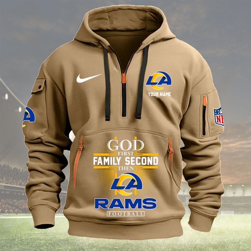 Khaki Los Angeles Rams Hoodie