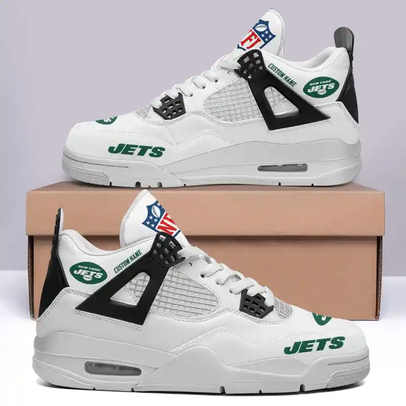 New York Jets AJ4 Sneaker Black