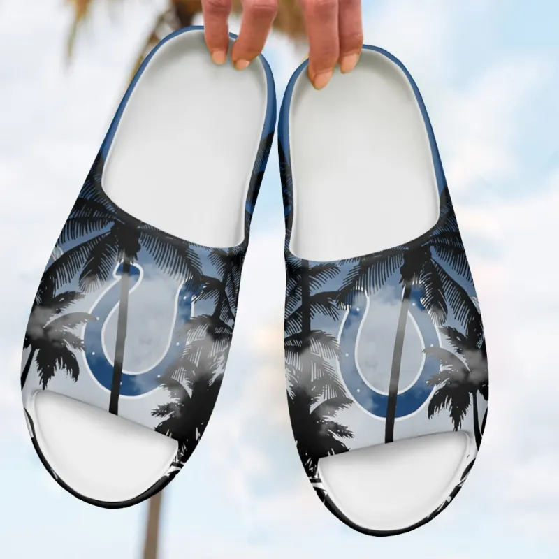 Indianapolis Colts Yeezy Slippers - Side View