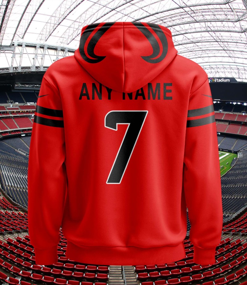 Houston Texans Personalized Football Hoodie 3