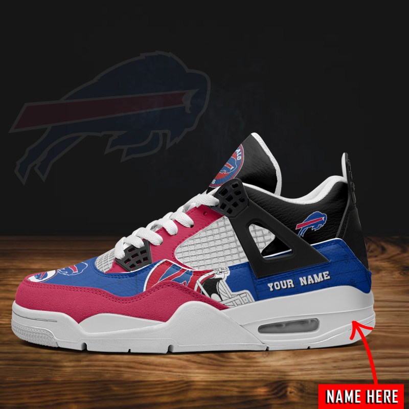 Buffalo Bills AJ4 Sneaker Back View