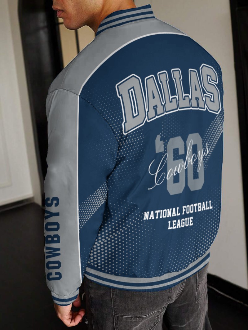Dallas Cowboys Varsity Jacket Back View