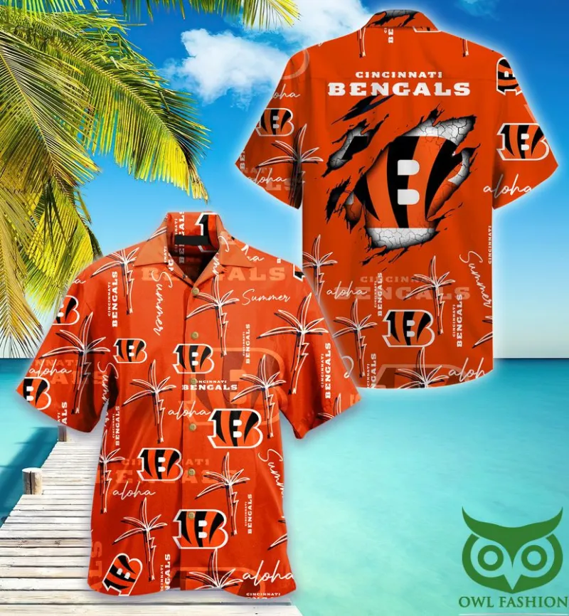 Size Chart for Cincinnati Bengals Hawaiian Shirt