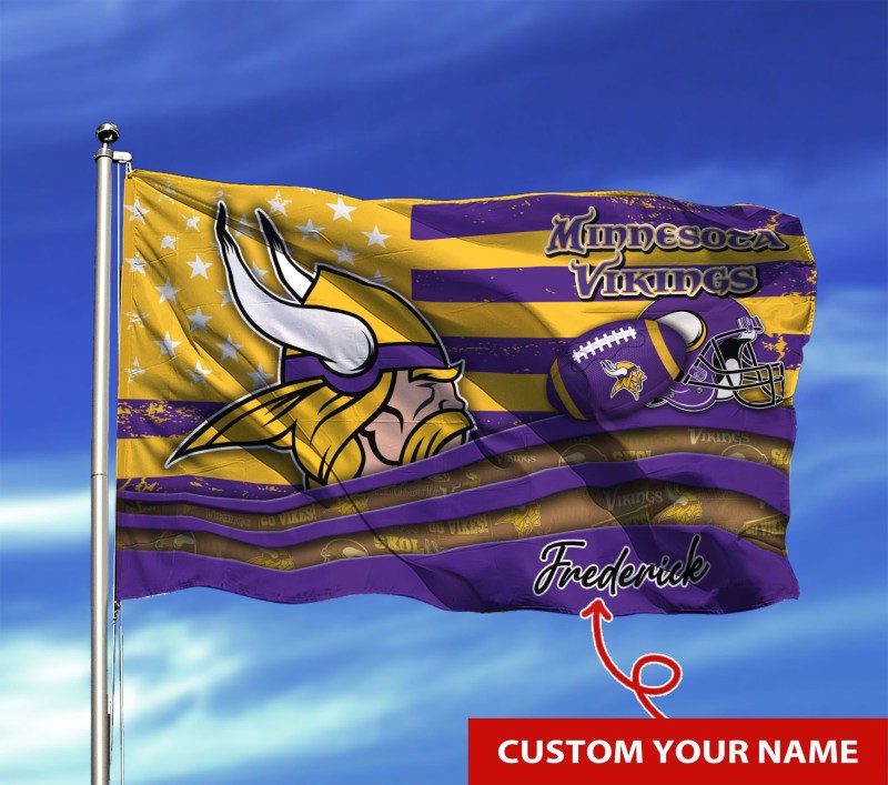 Minnesota Vikings Personalized Flag