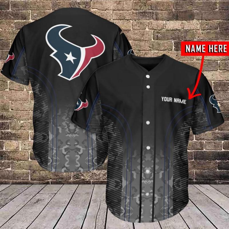 Personalized Houston Texans Baseball Jersey