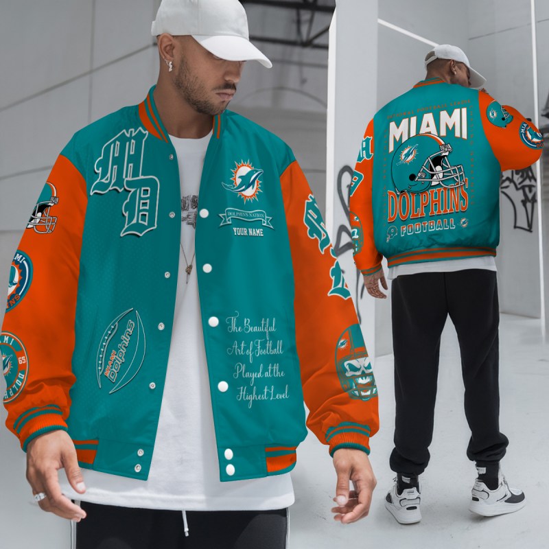 Miami Dolphins Varsity Jacket Mk 3