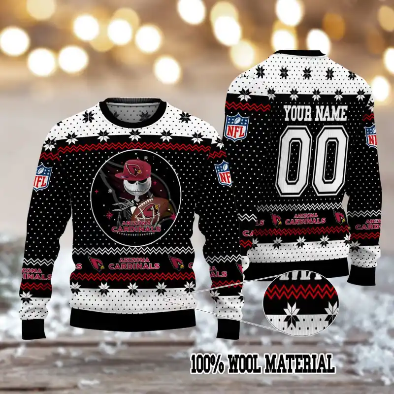 Arizona Cardinals Personalized Woolen Sweater