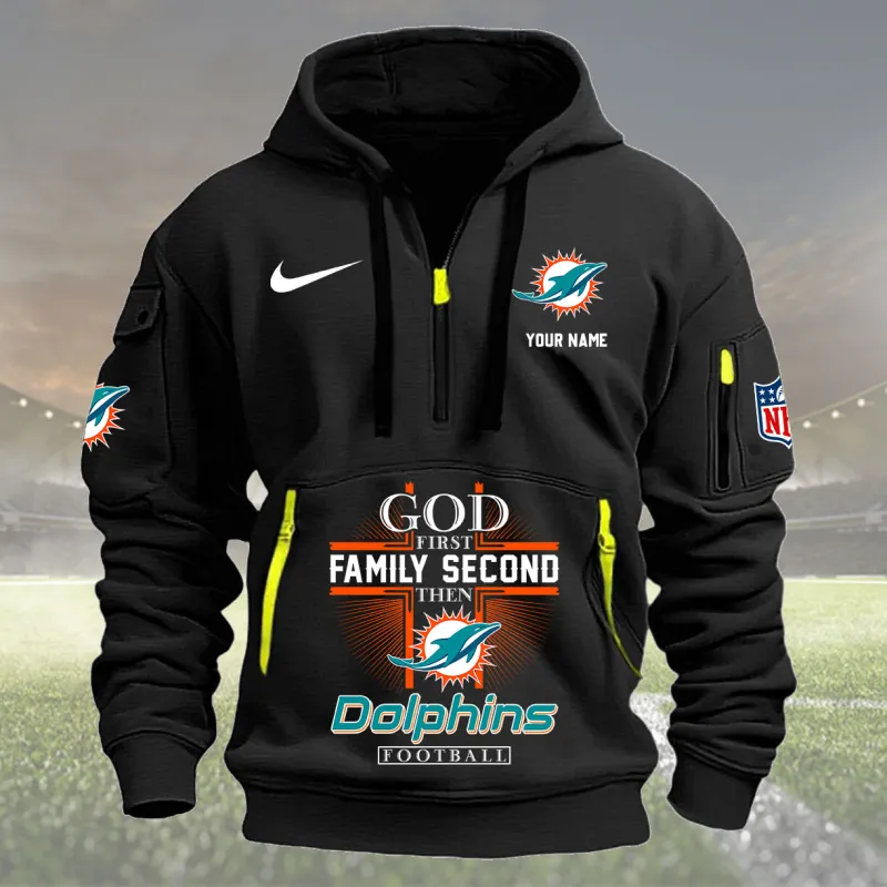 Miami Dolphins Black Hoodie