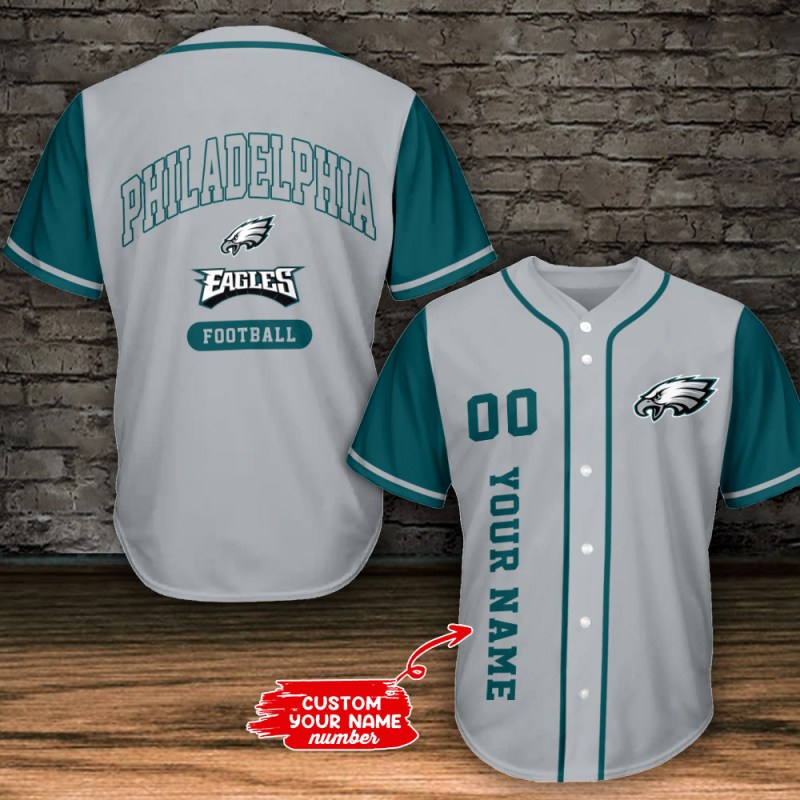 Personalized Philadelphia Eagles Baseball Jersey