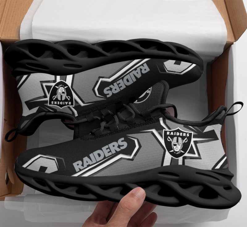 Las Vegas Raiders Yezy Running Sneakers with Logo