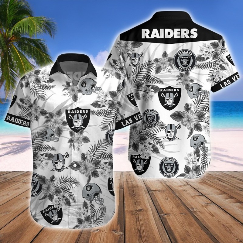 Sizing Chart for Las Vegas Raiders Button Shirt