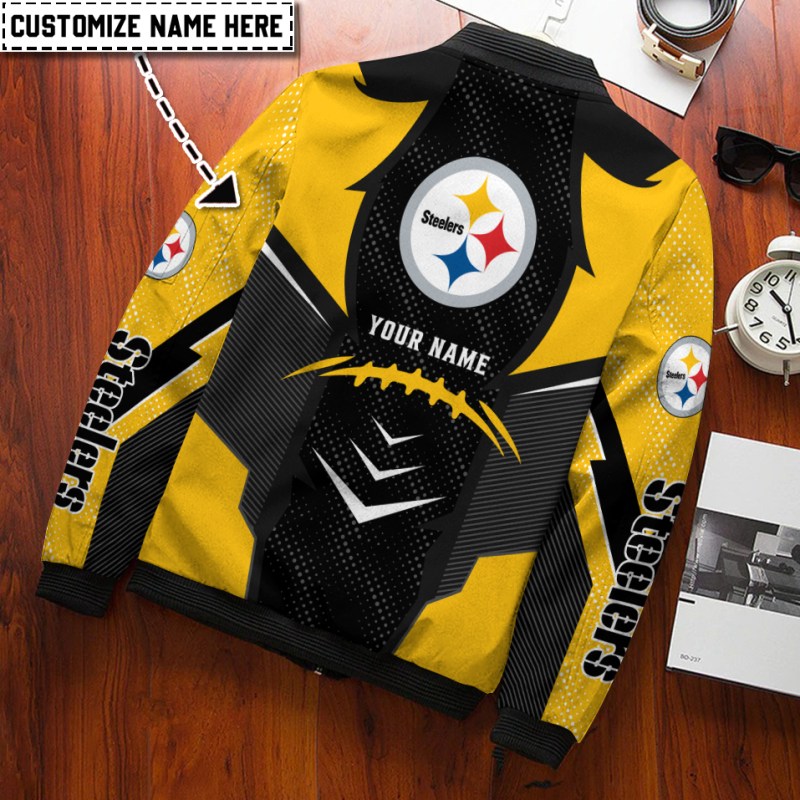 Personalized Pittsburgh Steelers Bomber Jacket