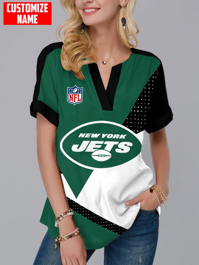 Jacksonville Jaguars Short Sleeve V-Neck Shirt