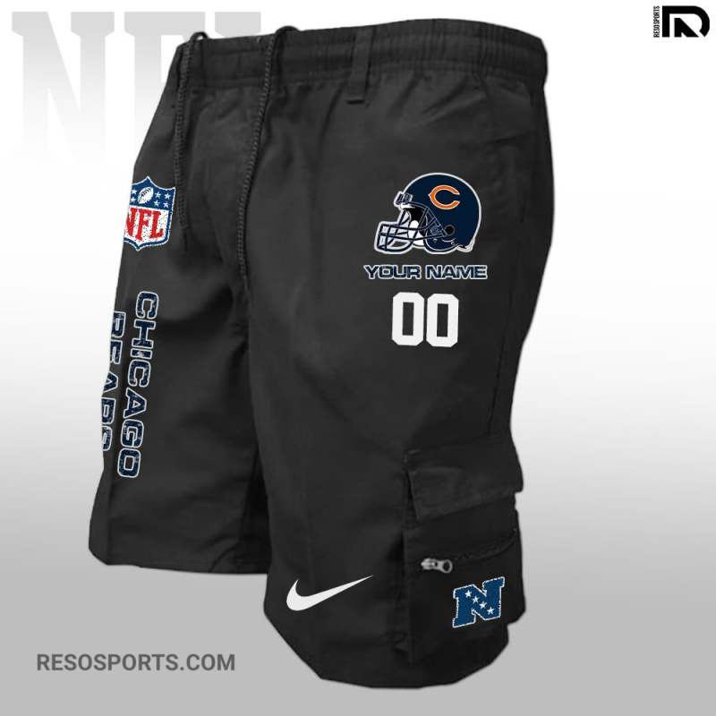 Chicago Bears Personalized Multi-Pockets Man Shorts Image 1