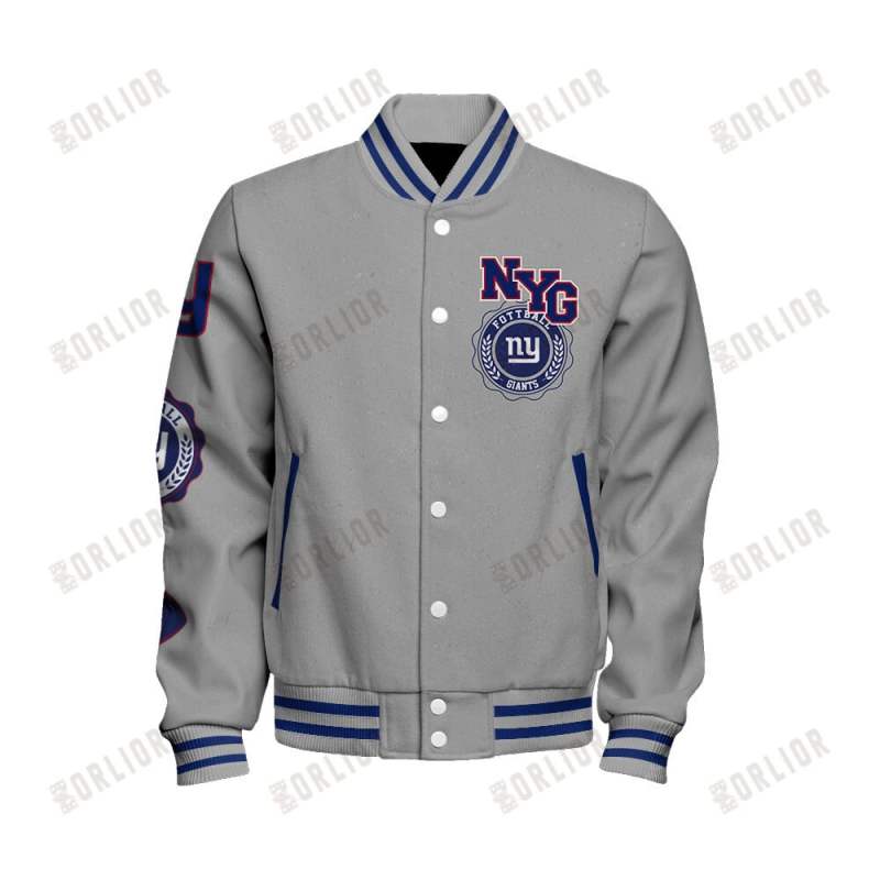 New York Giants Varsity Jacket Side View