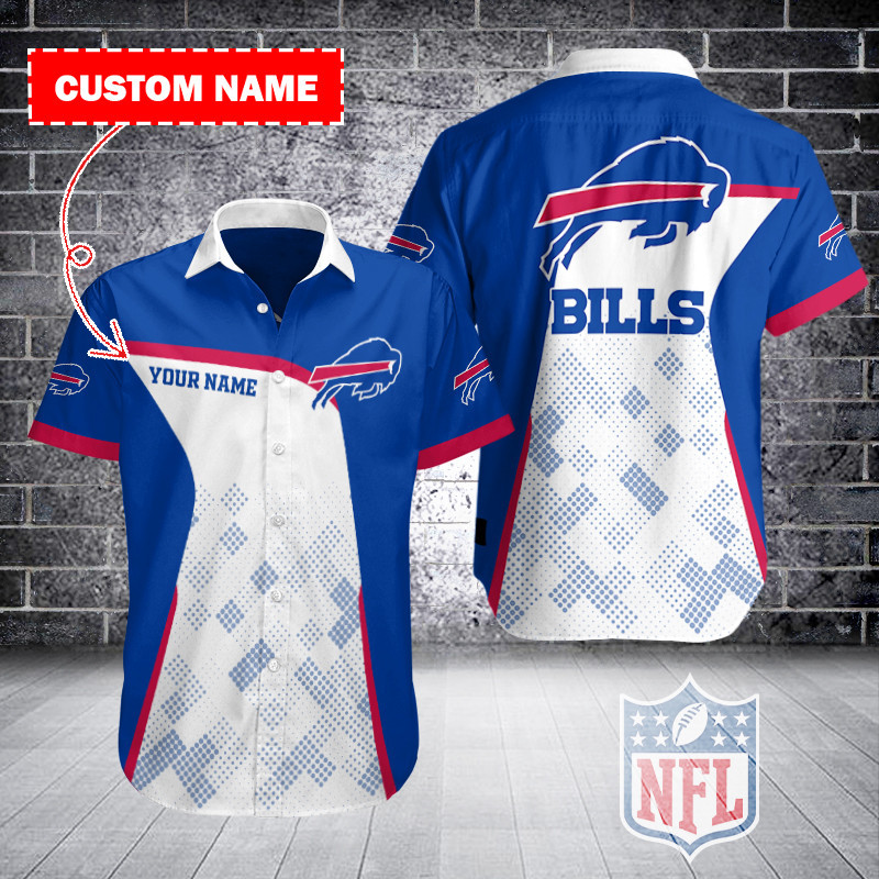 Buffalo Bills Personalized Button Shirt Sizing Chart